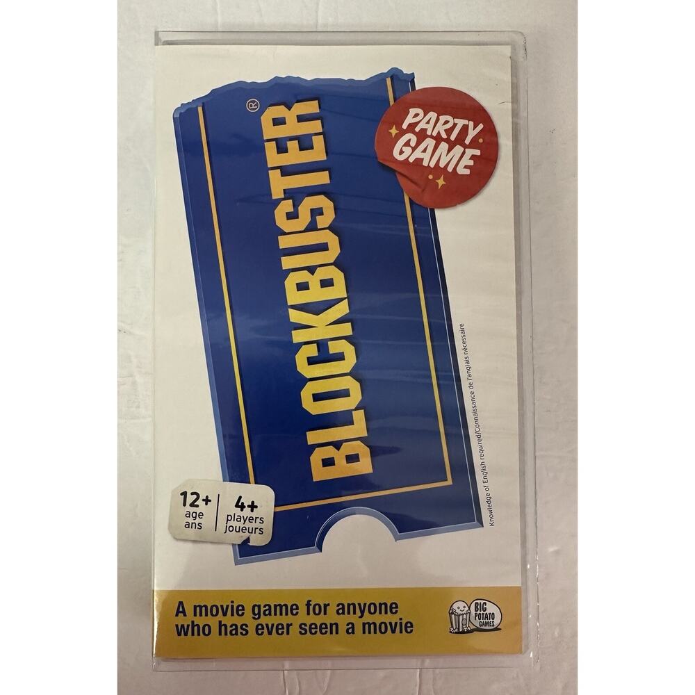 The Blockbuster Party Game Brand New Factory Sealed Big Potato Brand